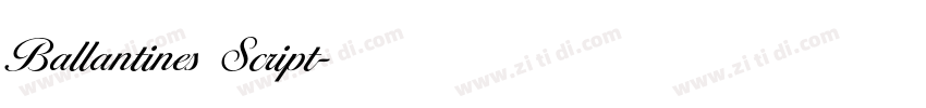 Ballantines Script字体转换